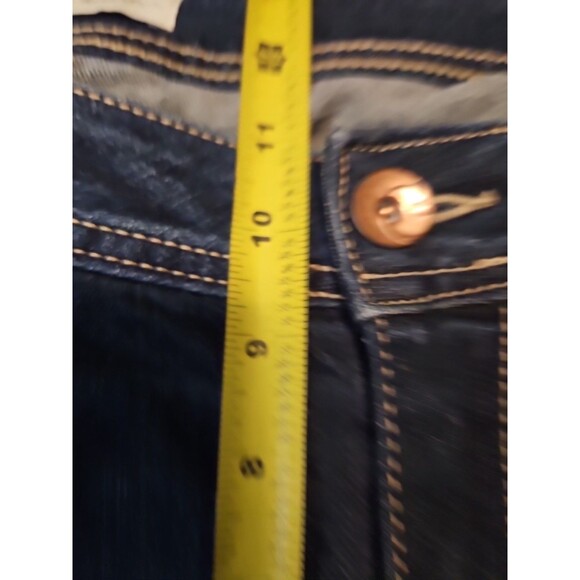 Cato Womens Size 18 Blue Jeans Curvy Stretch Distressed Button Zip Ripped - Picture 10 of 10